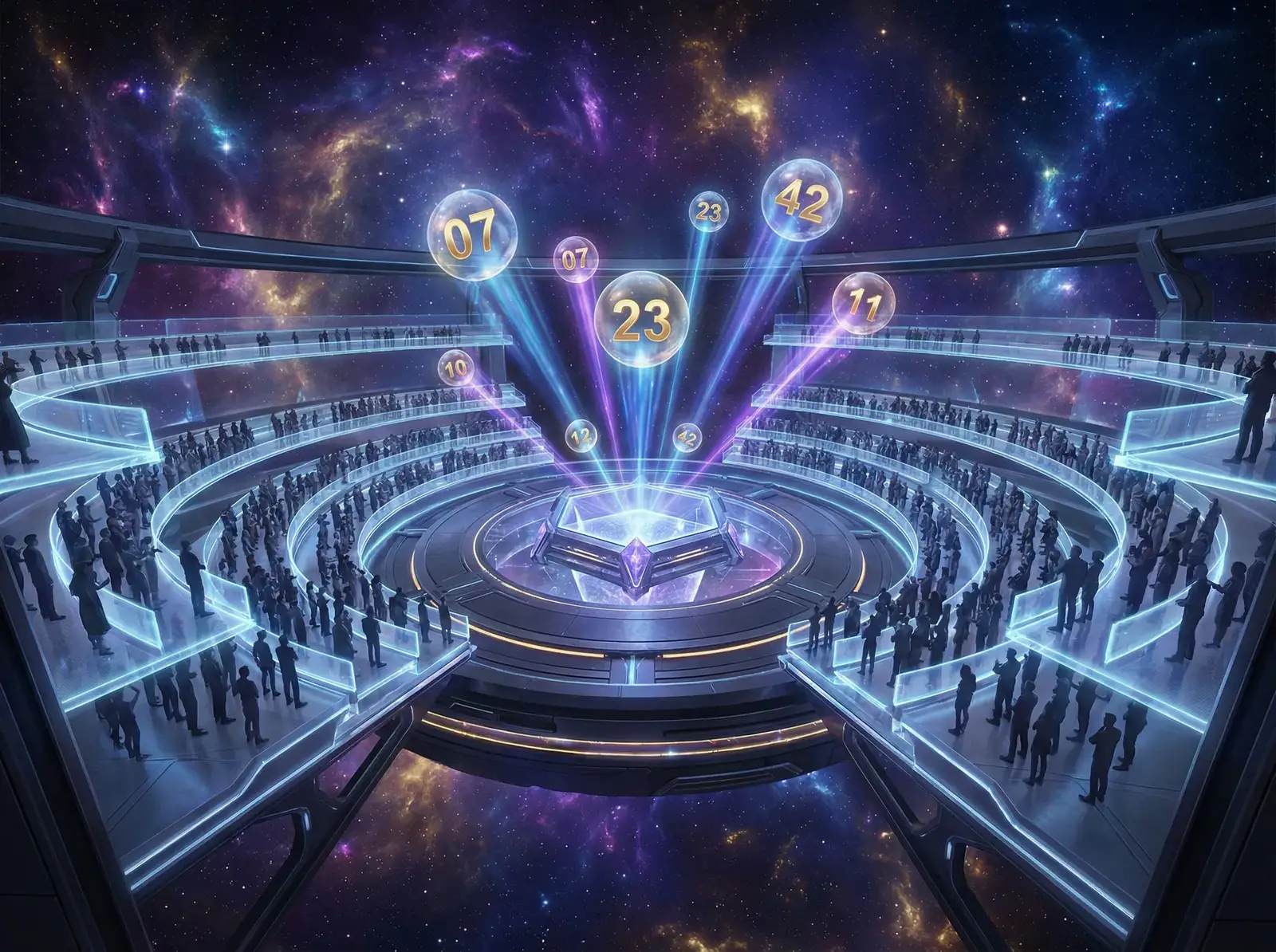 大乐透彩票游戏宇宙开奖大厅量子抽奖仪式